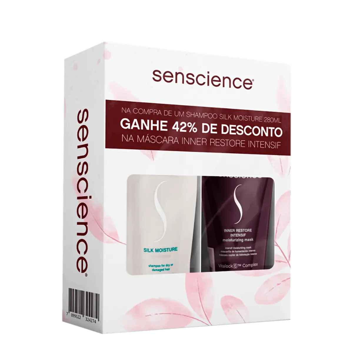 Kit Senscience Silk Moisture Inner Restore - Máscara 150ml + Shampoo 280ml NULO