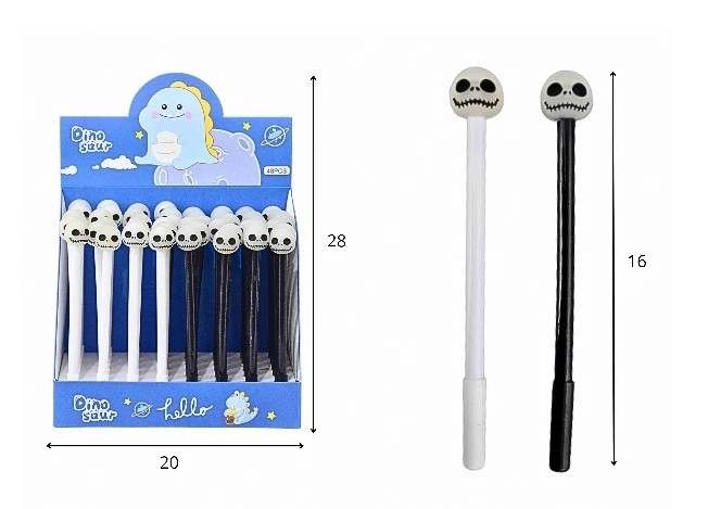 Caneta Gel Infantil Halloween Sort C/48pcs Dpl