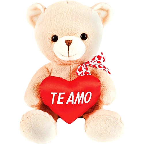 Pelúcia Ursinho Te Amo Médio Buba
