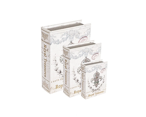 Kit Livro Caixa 3 Peças Royal Treasures 1696g Mart