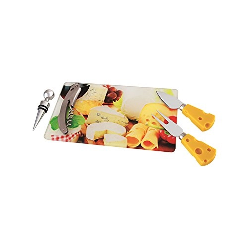 Conjunto.p/queijo/vinho 14x23cm Mart 5 Pcs