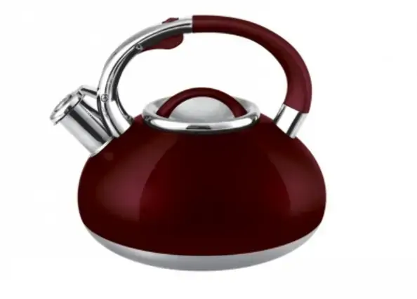Chaleira Mart 3l Inox Cabo Silicone Vermelha