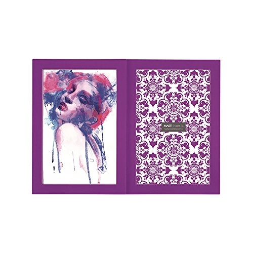 Porta Retrato Mart 10x15cm Roxo 2 Fotos