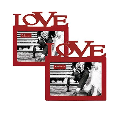 Porta Retrato Vermelho Love 10x15