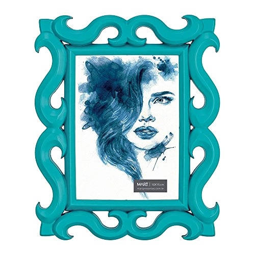 Porta Retrato Style Azul 10x15 Cm