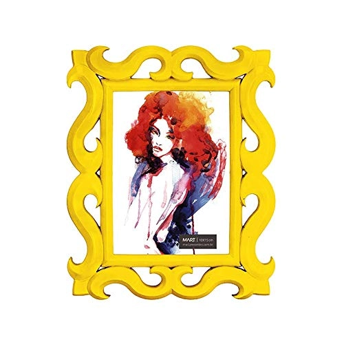 Porta Retrato Mart 10x15cm Amarelo 2