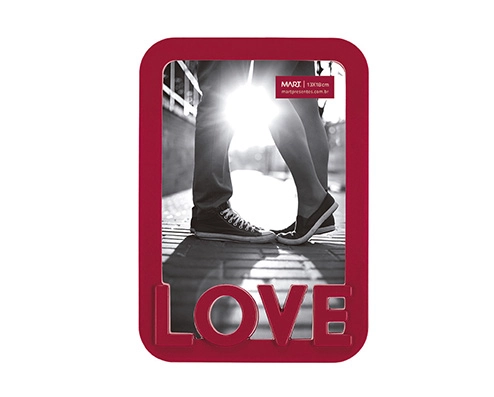 Porta Retrato Vermelho Love 13x18