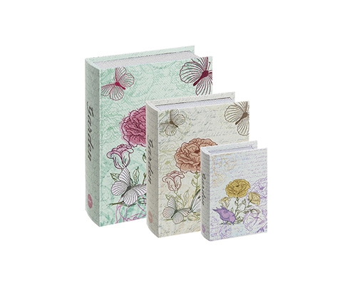 Kit Livro Caixa 3 Peças Garden 1696g Mart