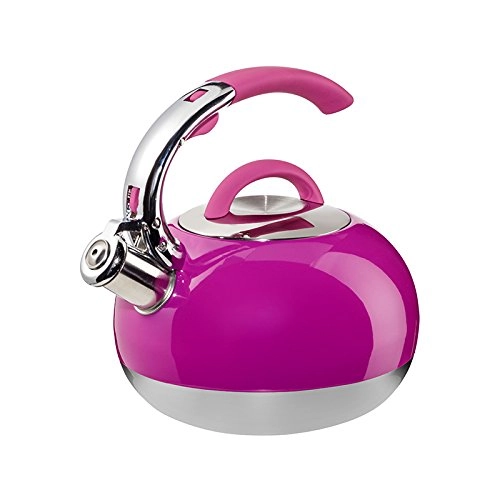 Chaleira Mart 2,7l Inox Cabo Silicone Rosa