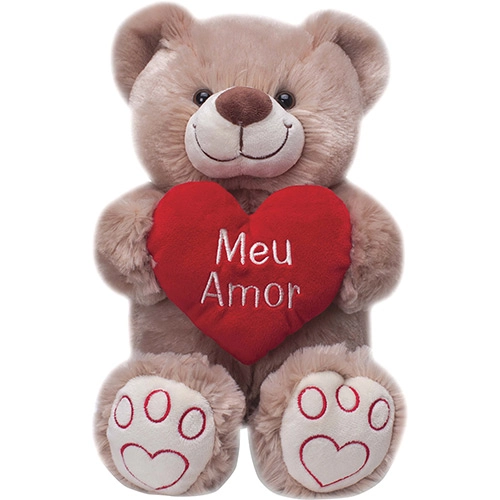 Pelúcia Ursinho Meu Amor Médio Buba
