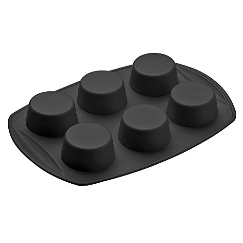 Forma P/6 Cupcakes Mart Silicone Preto Ref.3771