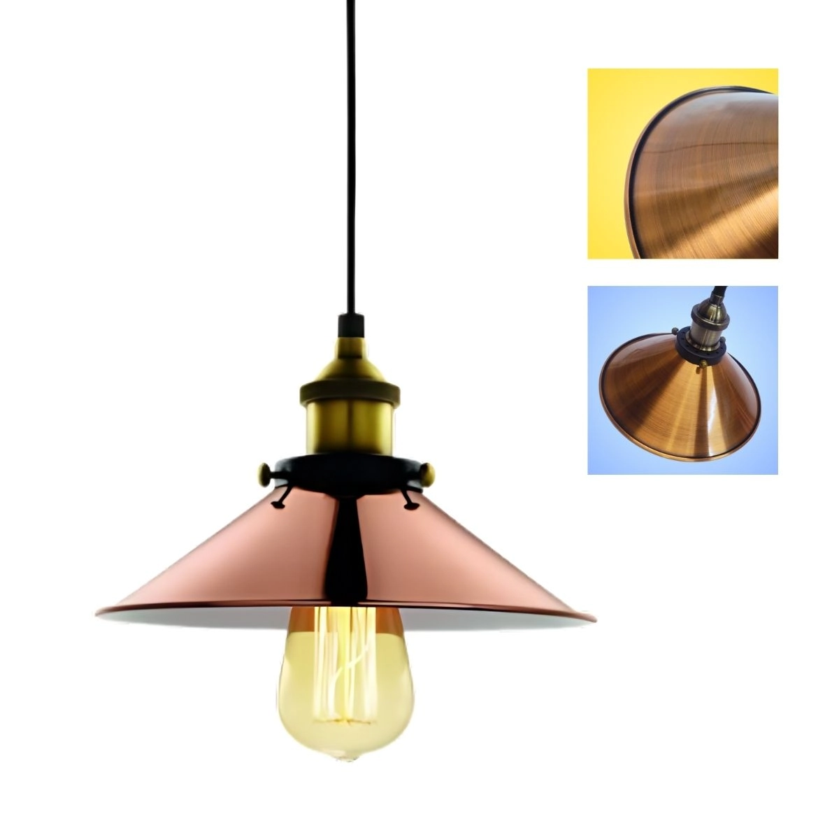 Pendente Em Metal Na Cor Cobre
