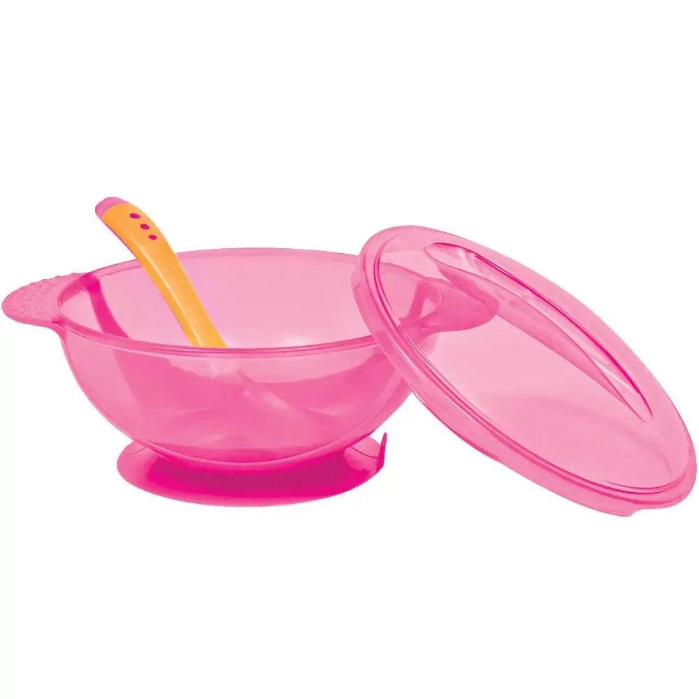 Kit Prato Bowl C/ Tampa E Colher Buba