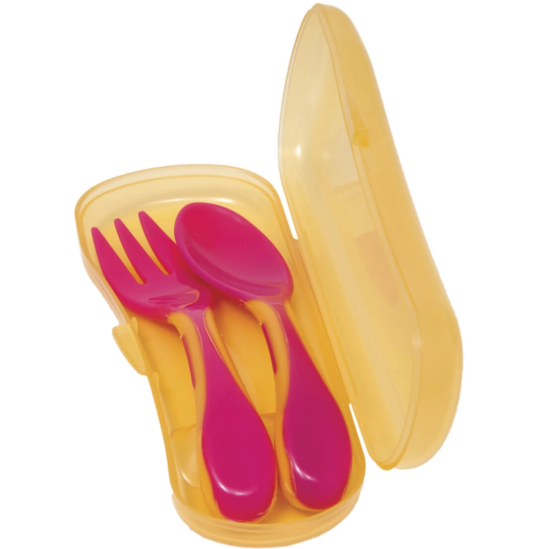 Conjunto de Talher Baby com Case - Rosa - Buba