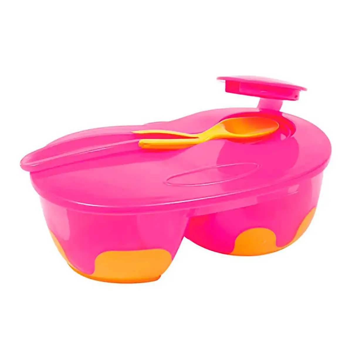 Kit de Refeição com Divisória - Rosa - Buba