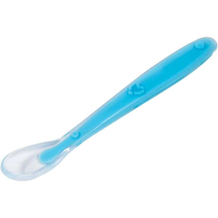 Colher de Silicone Baby - Rosa - Buba