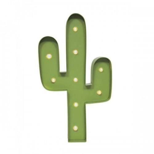 Cacto Em Metal Com Leds P