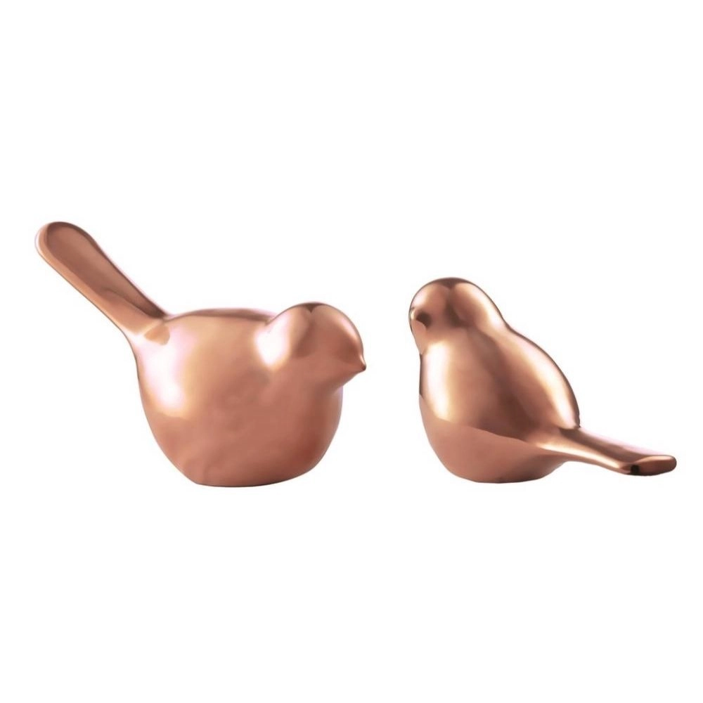 Passaro Cobre Ceramica 2pcs 7269 Mart