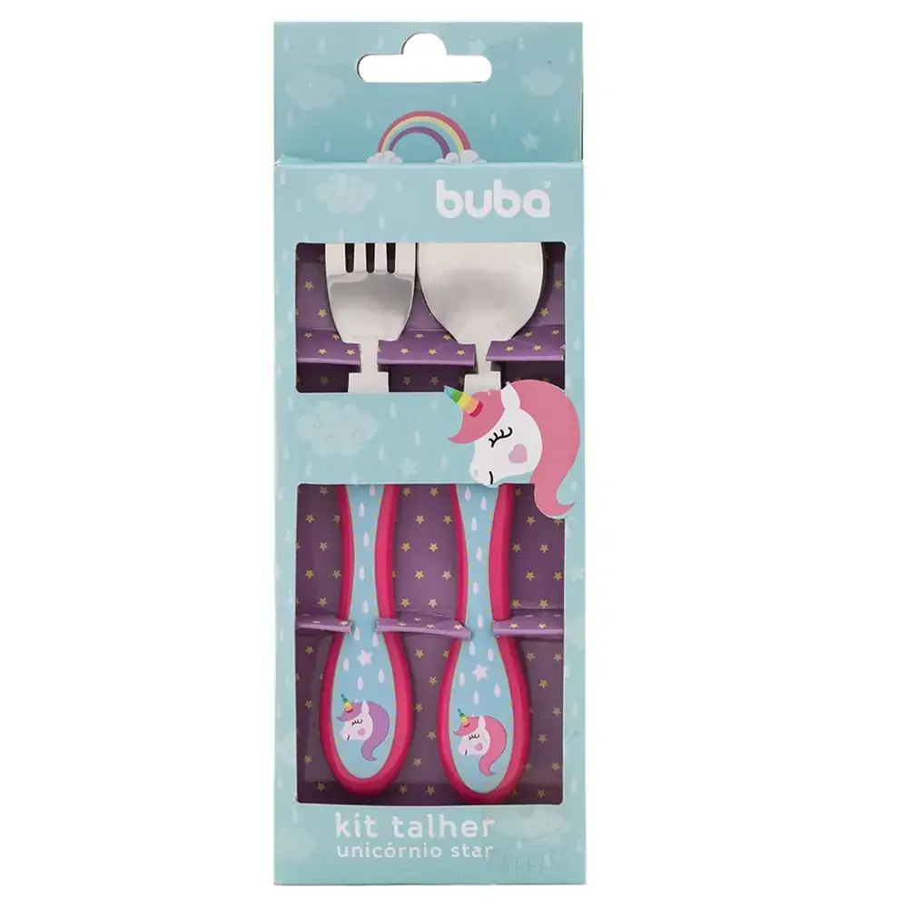 Kit Talher Unicornio Star Buba