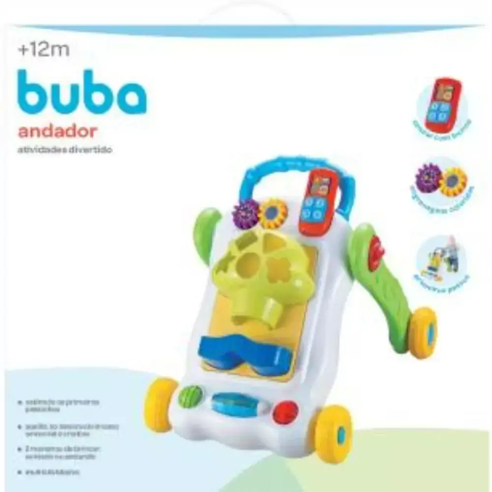 Andador De Atividades Divertido Buba Baby