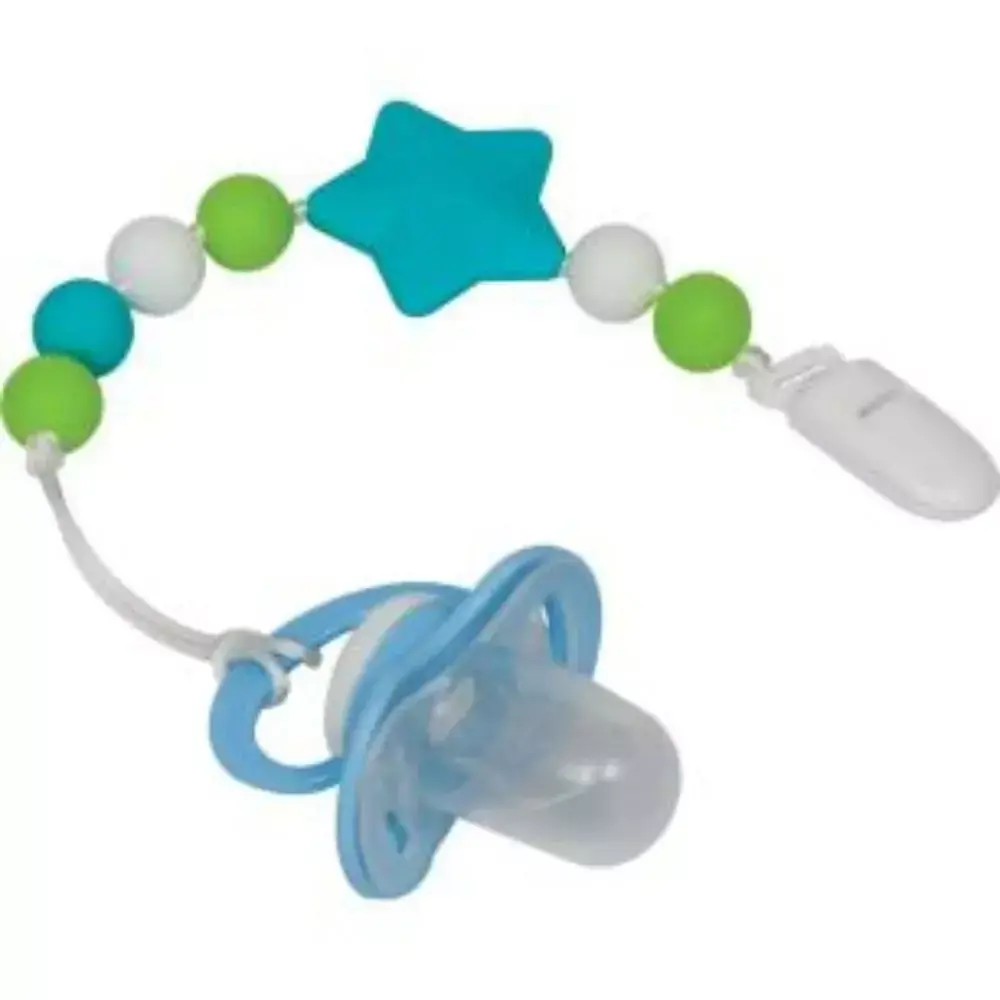 Prendedor De Chupeta Estrelinha Buba Baby Azul