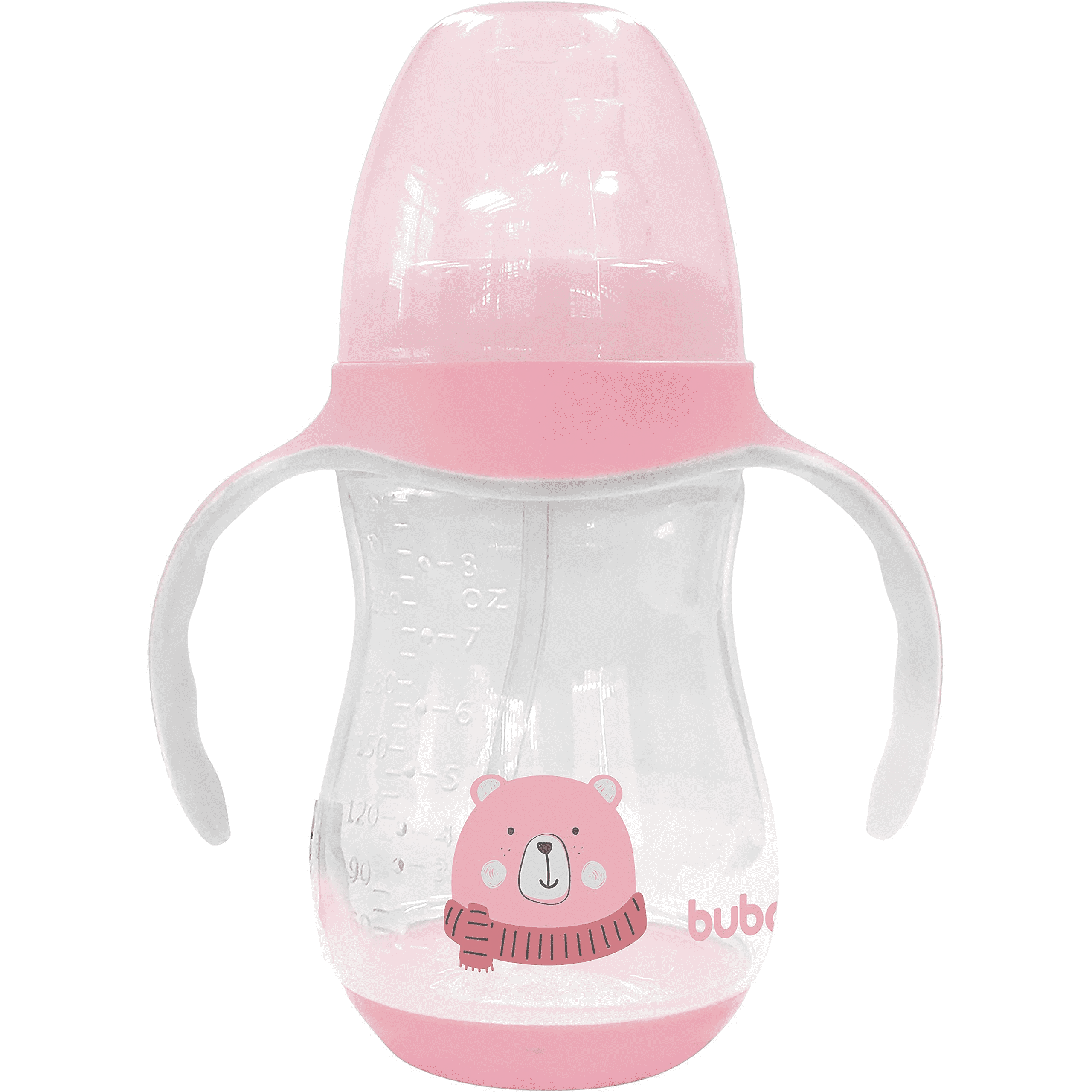 Copo de Treinamento Com Alça - 250 Ml - Ursinho Rosa - Buba