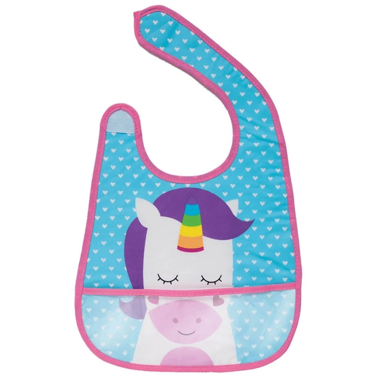 Babador Impermeavél com Bolso Unicórnio Buba