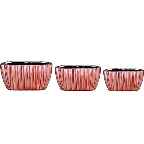Jdm Floreira Ceramica Rose Gold 3pcs 08611
