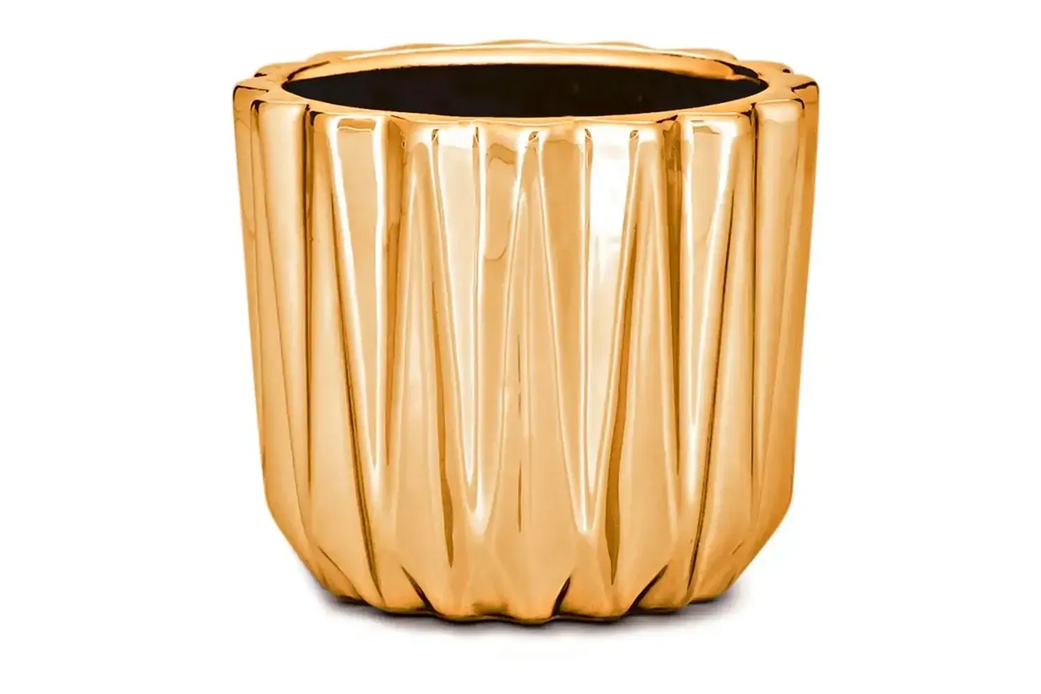 Cachepot Ceramica 08645 Dourado