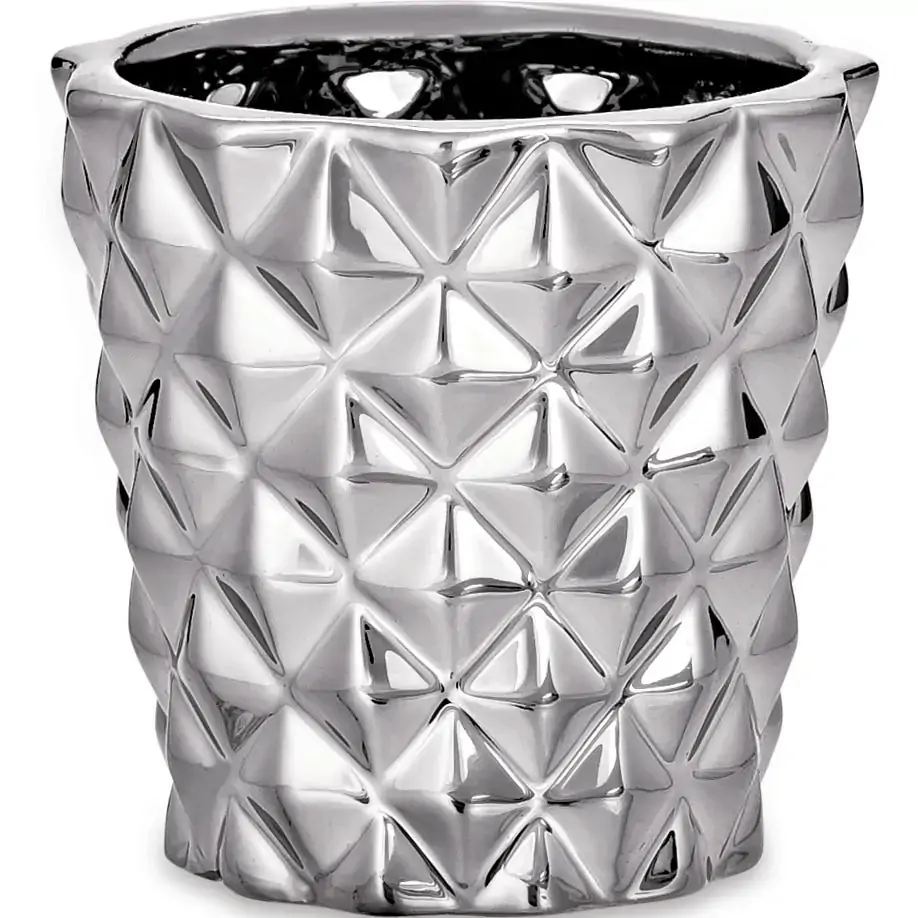 Jdm Cachepot Ceramica 08640 Prata