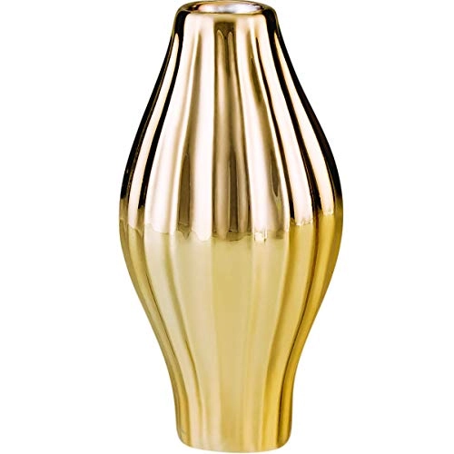 Vaso Ceramica 09043 Dourado