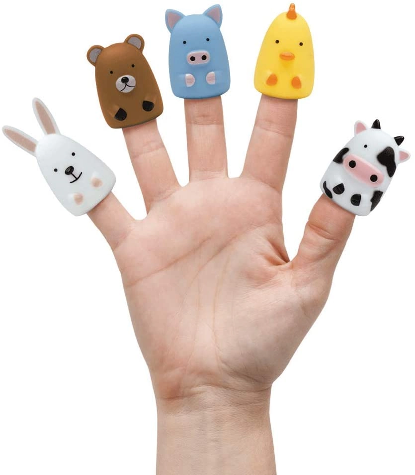 Conjunto de Dedoches - Animais da Fazenda - Buba