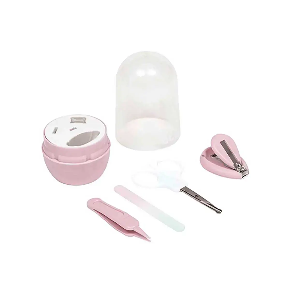Conjunto de Higiene - Baby com Estojo - 4 Peças - Rosa - Buba