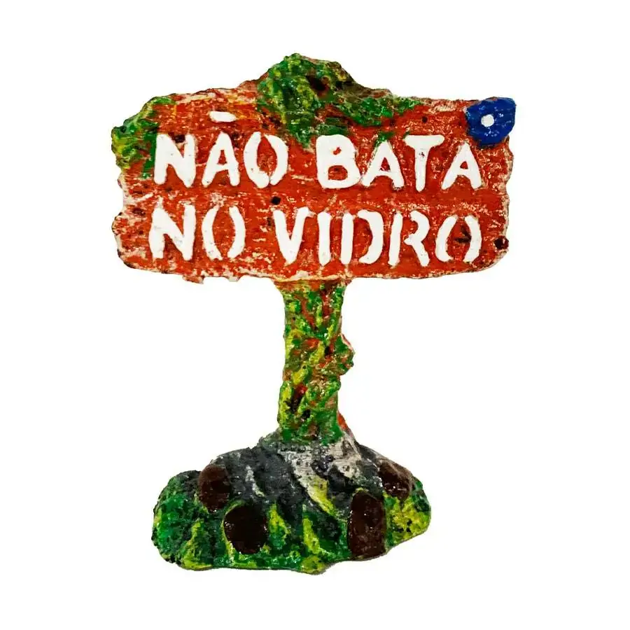 Placa Nao Bata No Vidro 043