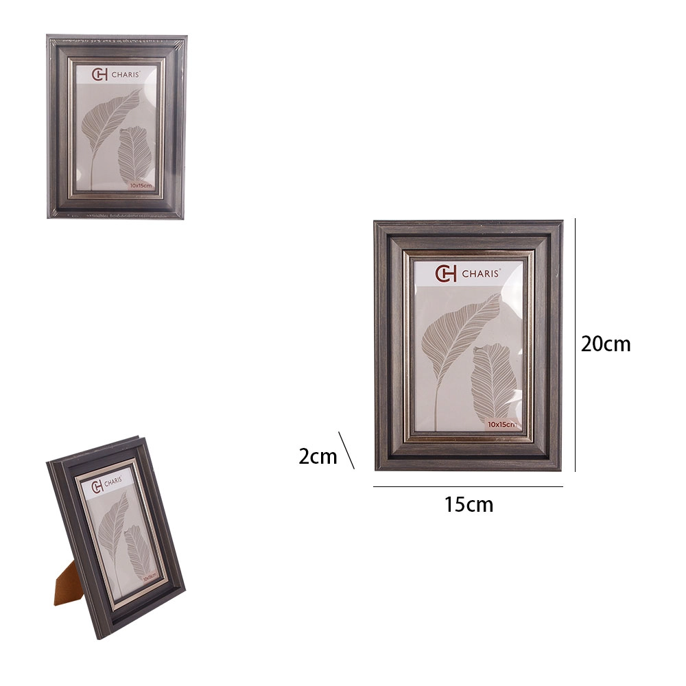 Porta Retrato Mdf Elegance Madeira Natural 10cm X 15cm