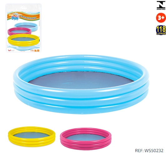 Piscina Inflavel Summer Fun 3aneis 118l