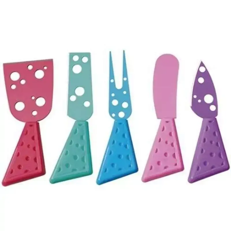 Jogo 5 Utensílios Para Queijo e frios 15 Cm Candy