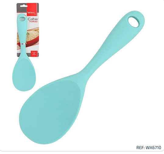 Colher Multiuso De Silicone Wellmix Ciano Wx6710