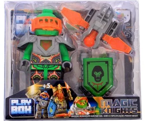 Boneco Cavalheiro Magc Knights 5pecas