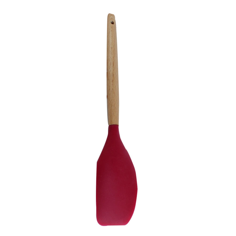 Espat Raspa Silic Verm C/cabo Madeir 31cm Wellmix