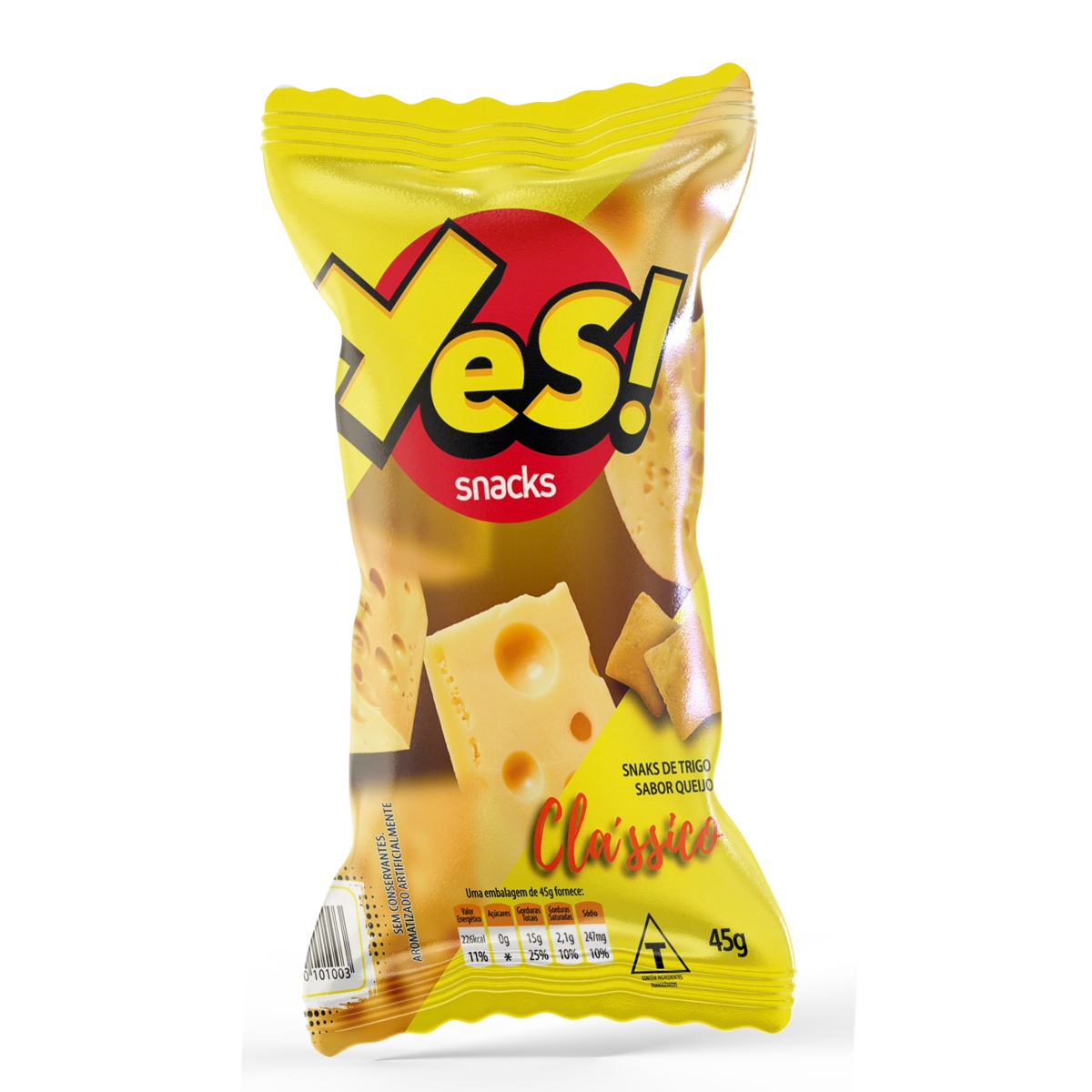 Snack De Trigo Clássico Yes Pacote 45g