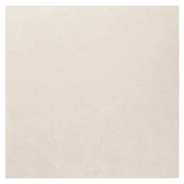 Piso Cerâmico Interno Mármore Esmaltado Brilhante Borda Arredondada 50x50cm Marmo Beige Embramaco