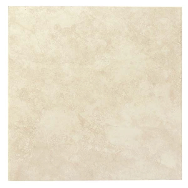Piso Cerâmico Esmaltado Acetinado Borda Arredondada 45x45cm modelo Regato Marfim Embramaco