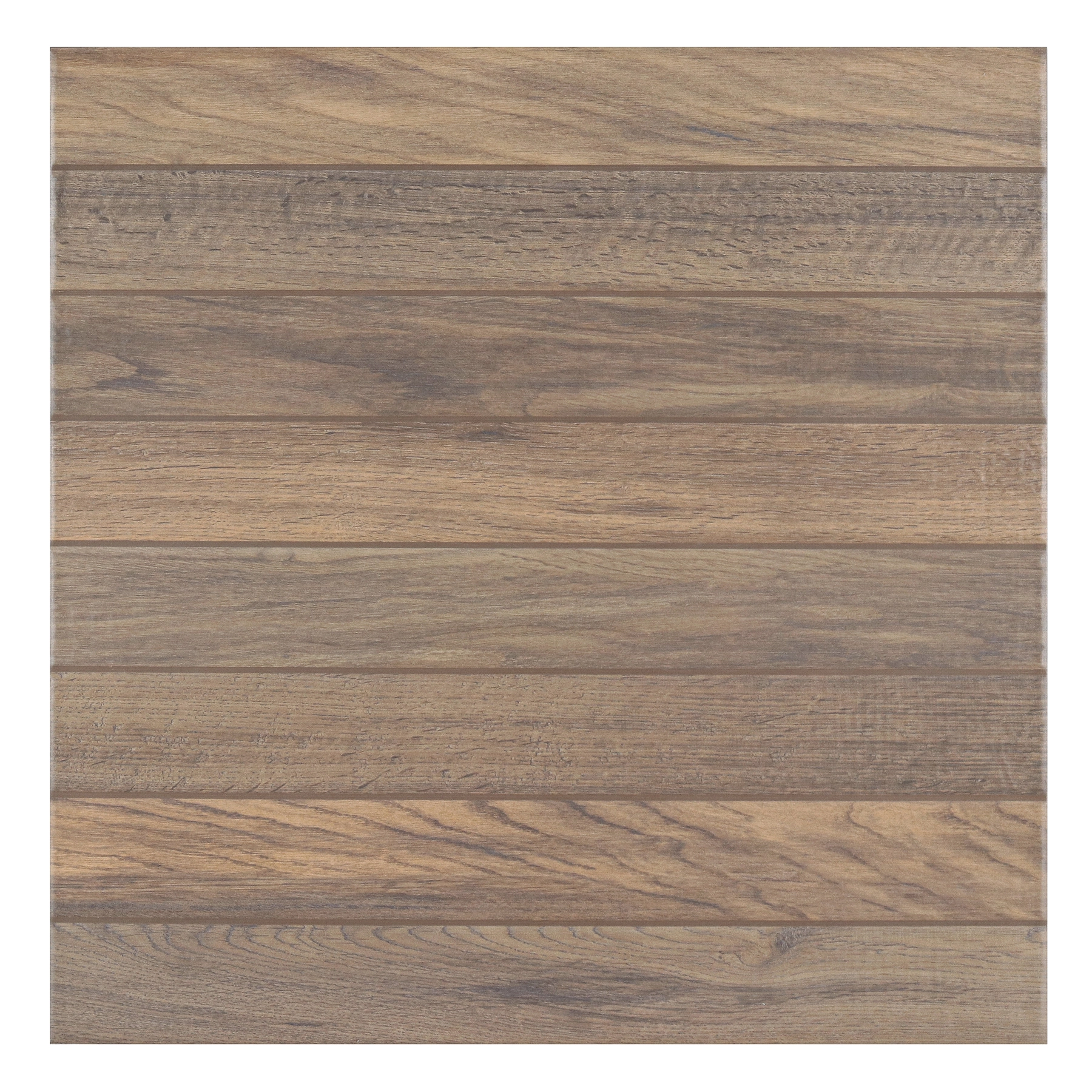 Piso Cerâmico Amadeirado Borda Arredondada Externo 60,5x 60,5cm Deck Native Brown HD61437 Artens