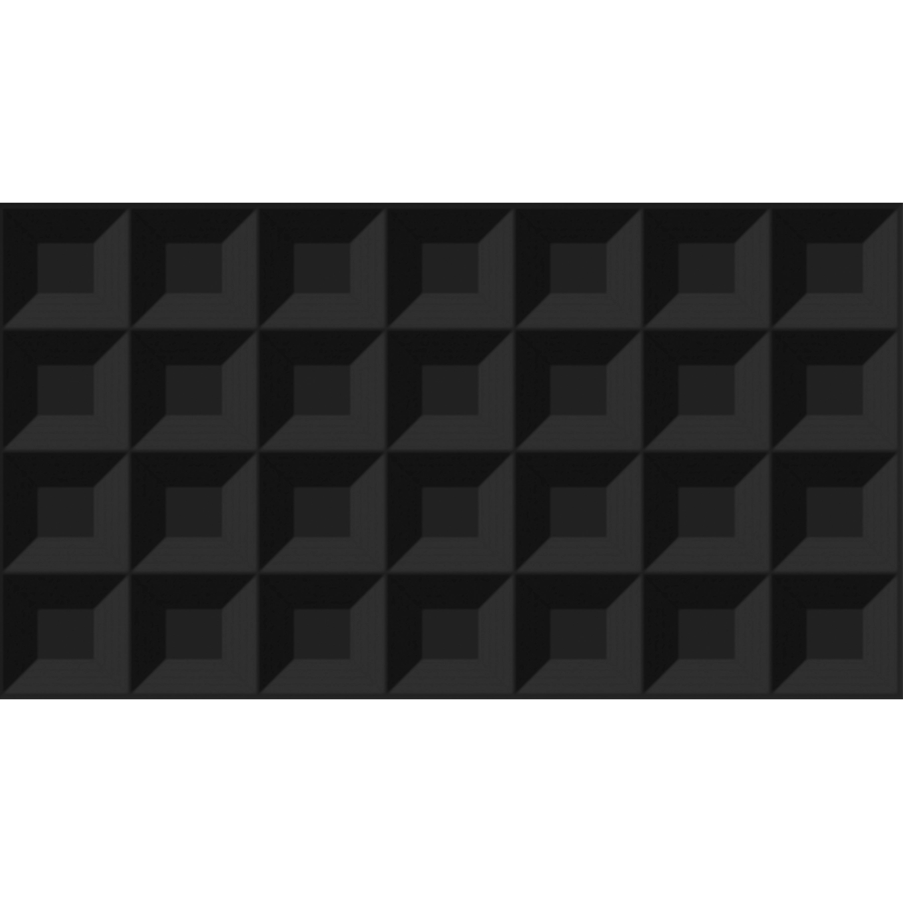 Revestimento Interno Brilhante Borda Reta 33x60cm Cube Nero ART58957 Embramaco