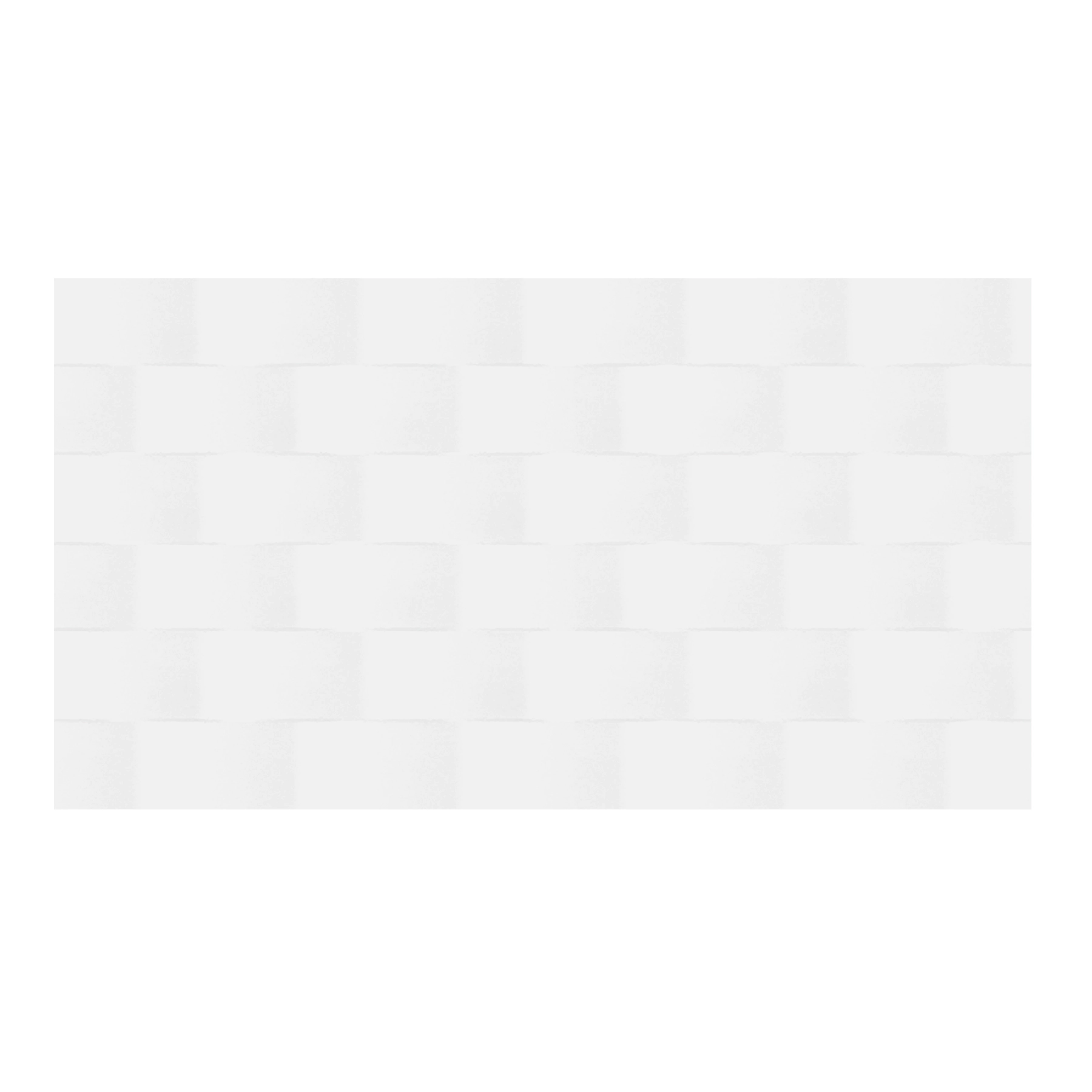 Revestimento de Parede Interno Relevo Brilhante 33x60cm Borda Arredondada Scaleno White Embramaco