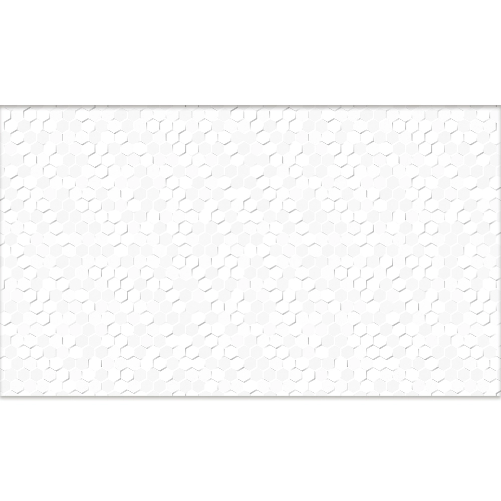 Revestimento Interno Brilhante Borda Arredondada 33x60cm Murano White HD5396 Embramaco