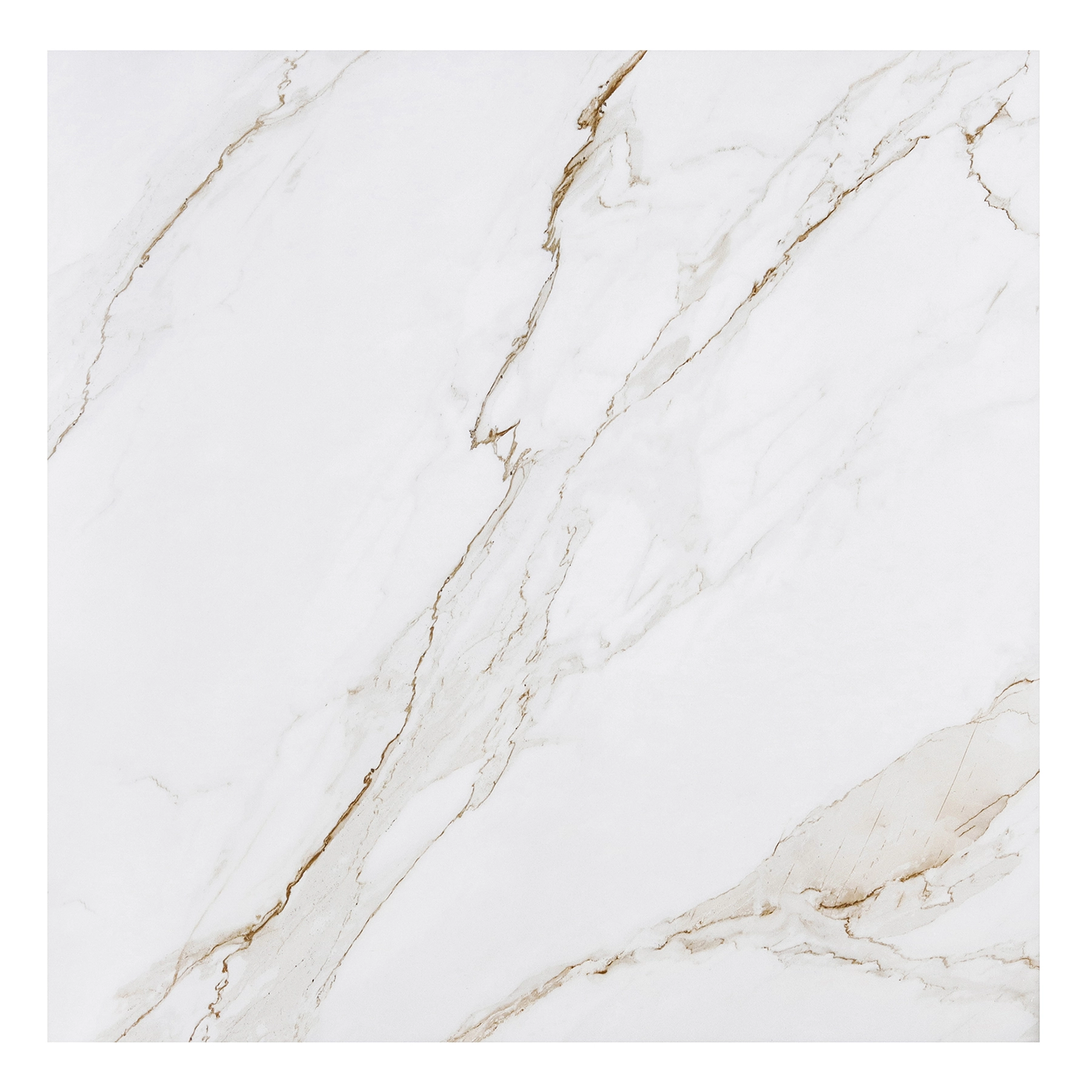 Porcelanato Marmorizado Acetinado Borda Reta Interno 123x123cm Master Calacata 123000 Embramaco