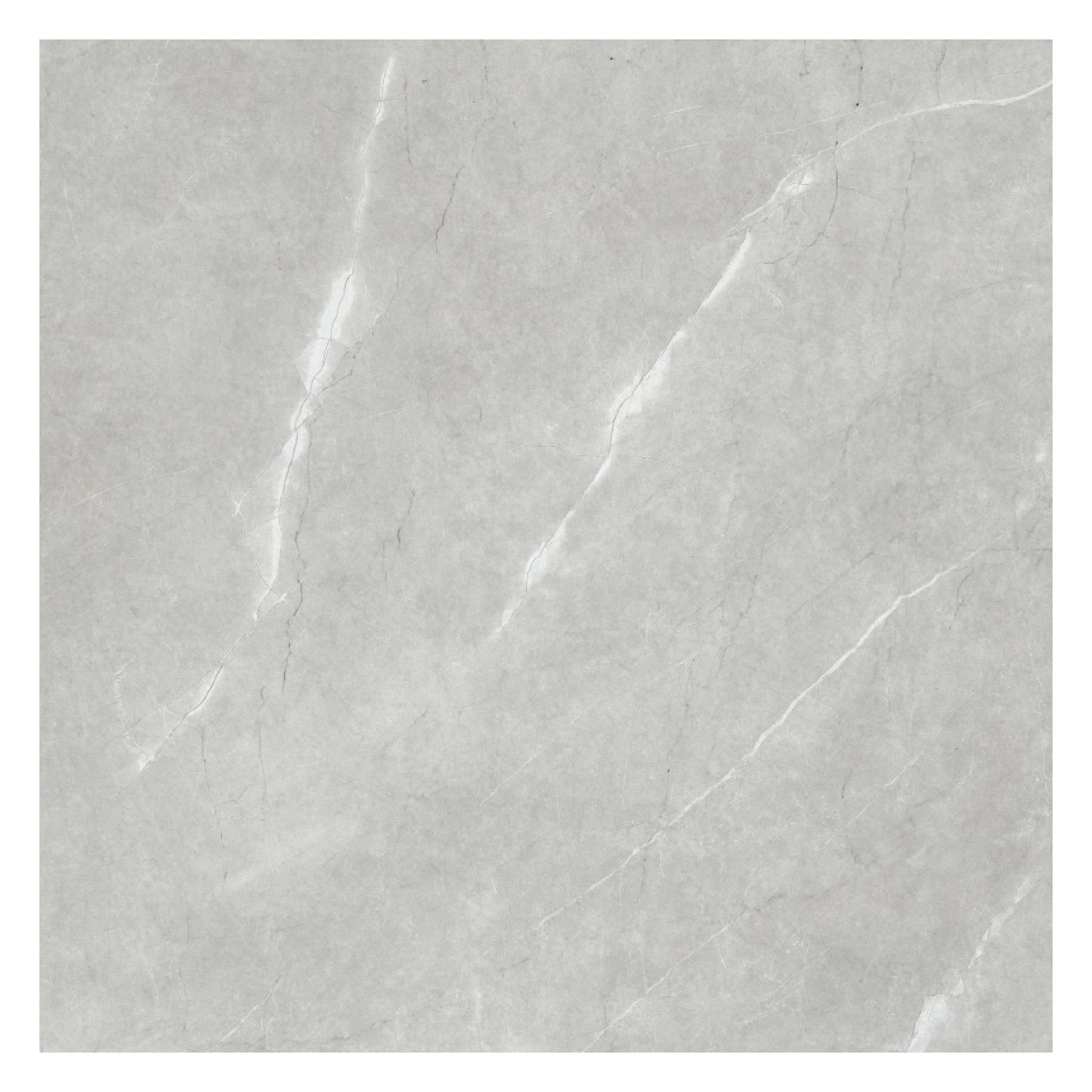 Porcelanato Marmorizado Acetinado Borda Reta Interno 94x94cm 94718 Cinza Embramaco