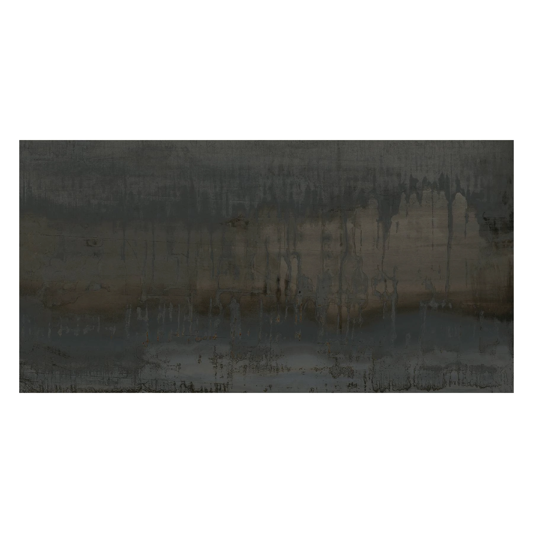 Porcelanato Decorado Acetinado Borda Reta Interno 20x122cm 70674 Preto e Marrom Embramaco